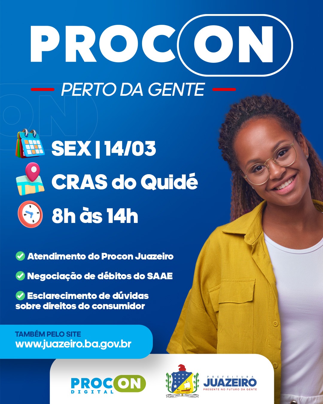 Procon Juazeiro inicia programação do Mês do Consumidor com atendimento no bairro Quidé