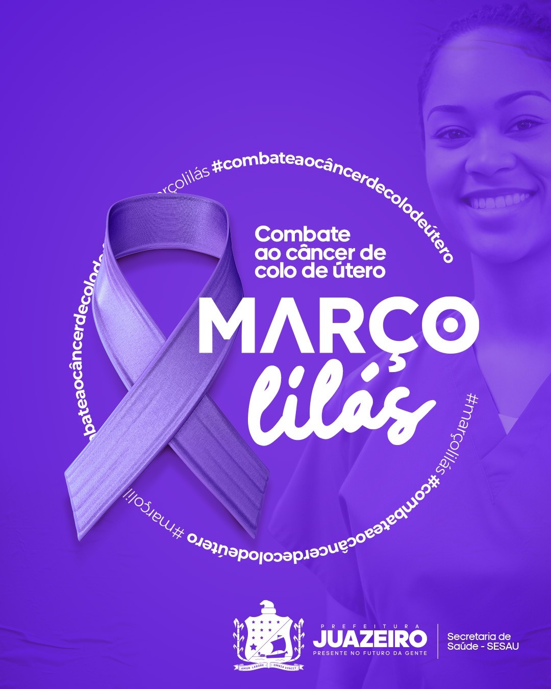 Março Lilás: unidades de saúde de Juazeiro reforçam ações de prevenção ao câncer do colo do útero