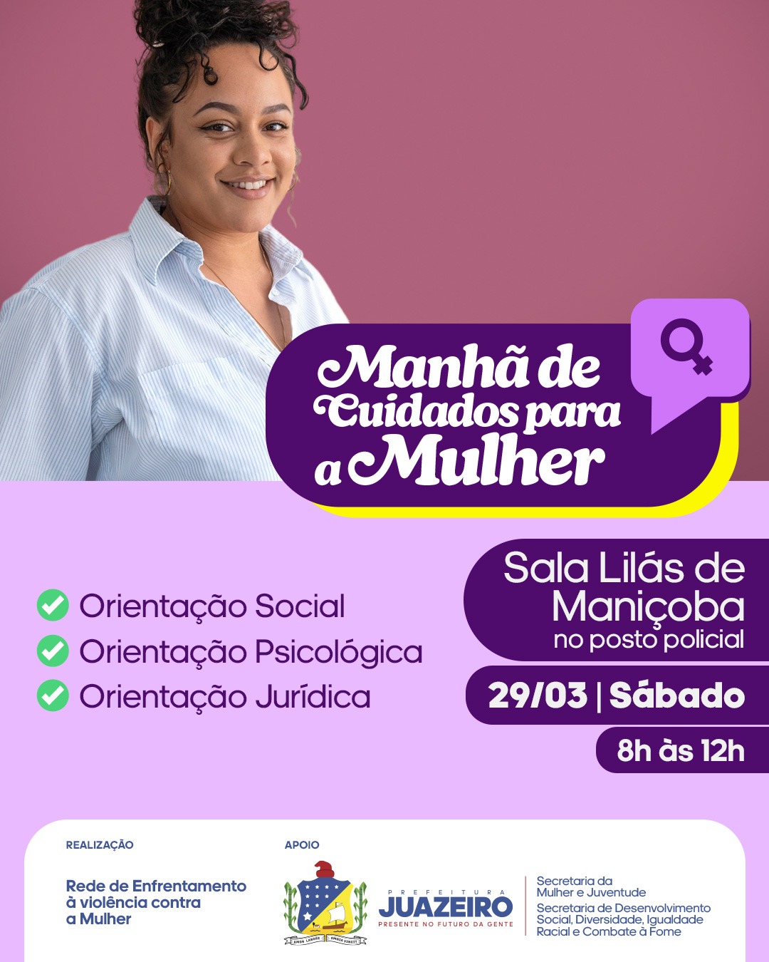 Distrito de Maniçoba terá manhã de cuidados para a Mulher