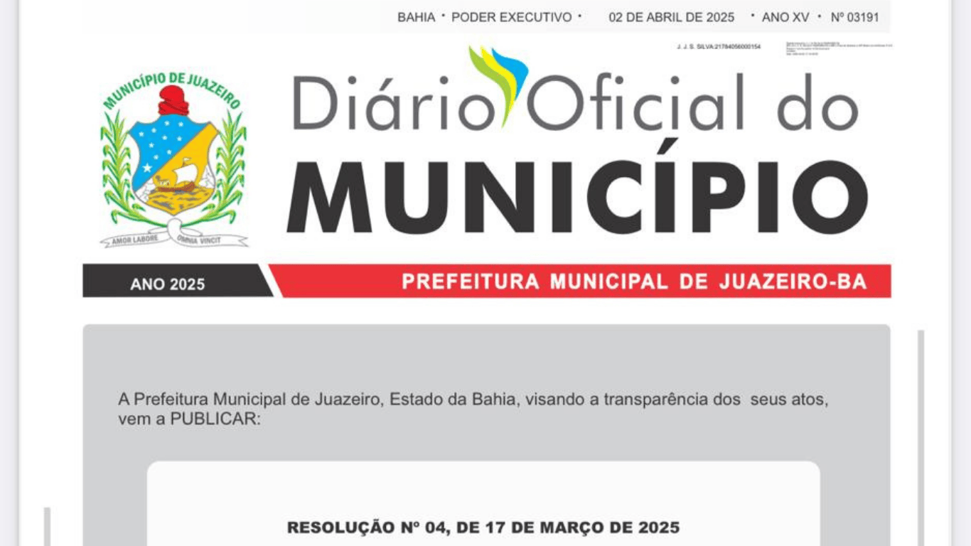 Juazeiro lança nova plataforma do Diário Oficial do Município