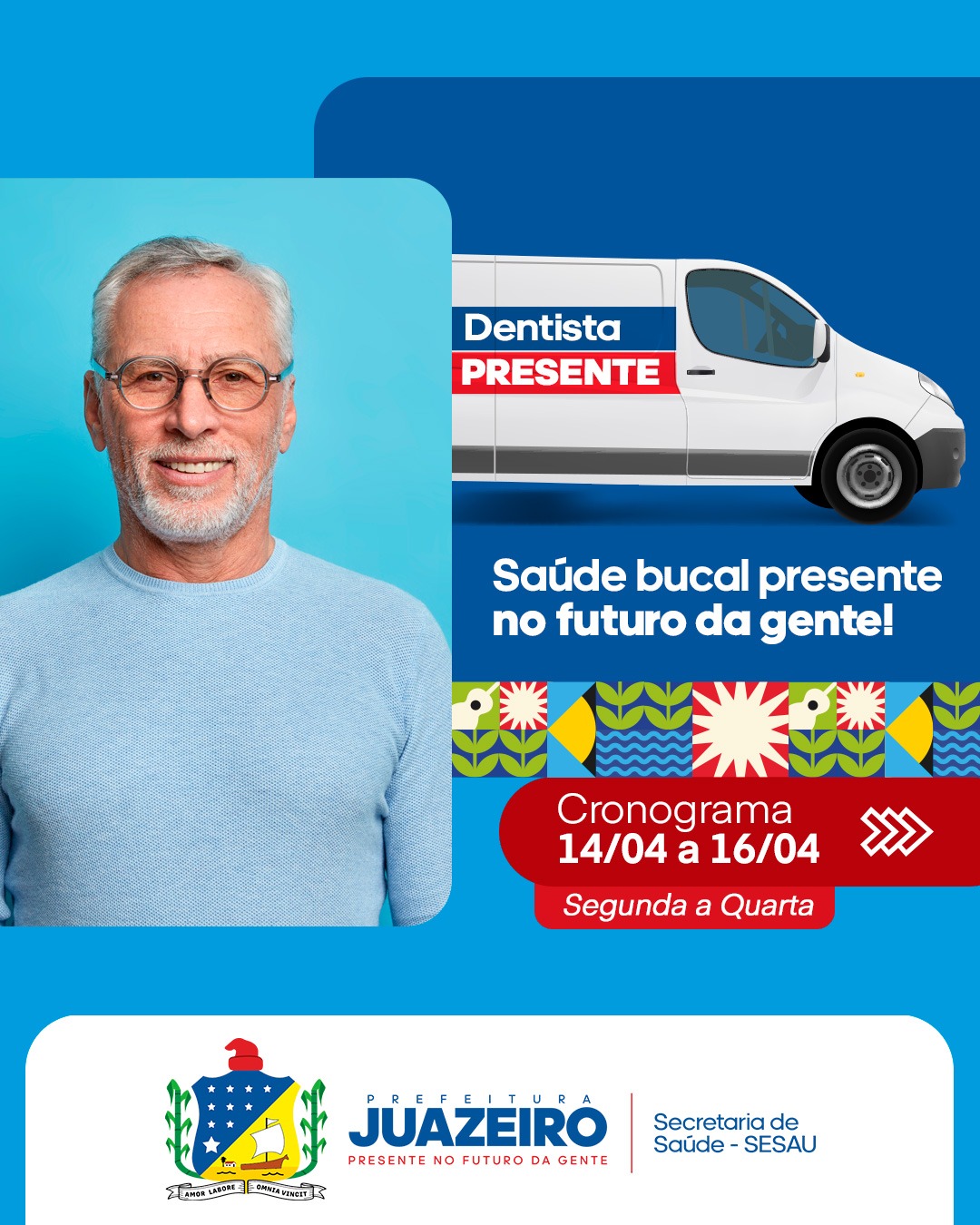 Confira o novo cronograma de atendimento da Unidade Móvel Odontológica de Juazeiro