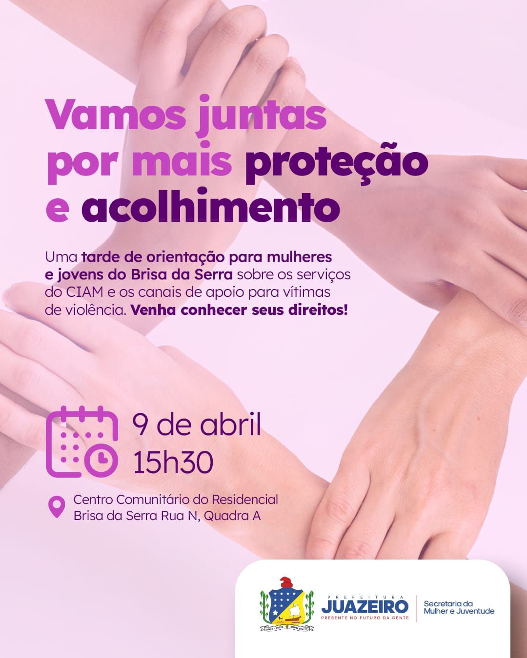 CIAM nas Comunidades: Residencial Brisa da Serra recebe roda de conversa sobre os serviços prestados no Centro Integrado de Atendimento à Mulher