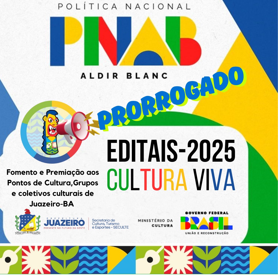 Seculte prorroga prazo de inscrições para editais de fomento à cultura em Juazeiro