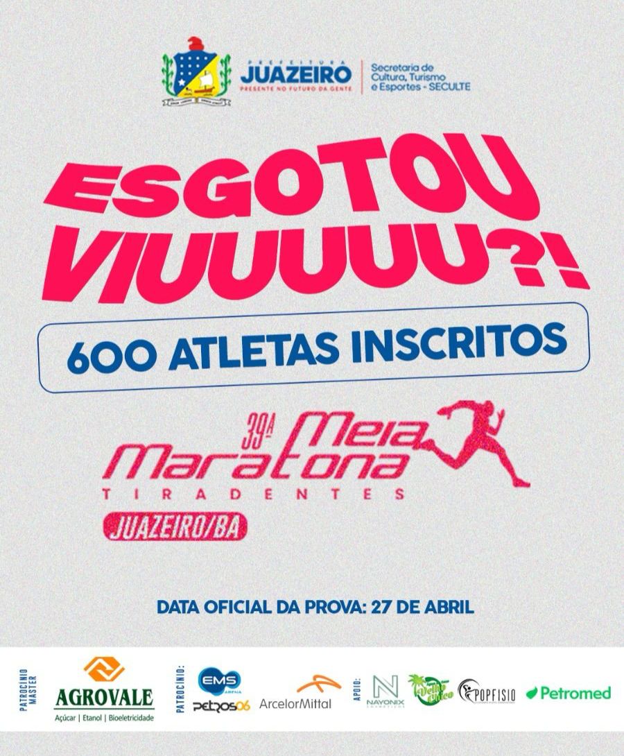 Com alta procura, Meia Maratona Tiradentes esgota inscrições um mês antes do prazo e traz inovações para 2025