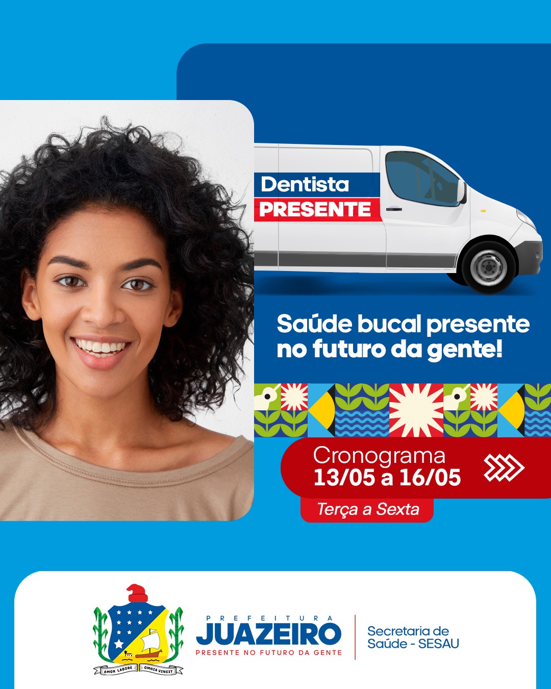 Confira o novo cronograma de atendimento da Unidade Móvel Odontológica de Juazeiro