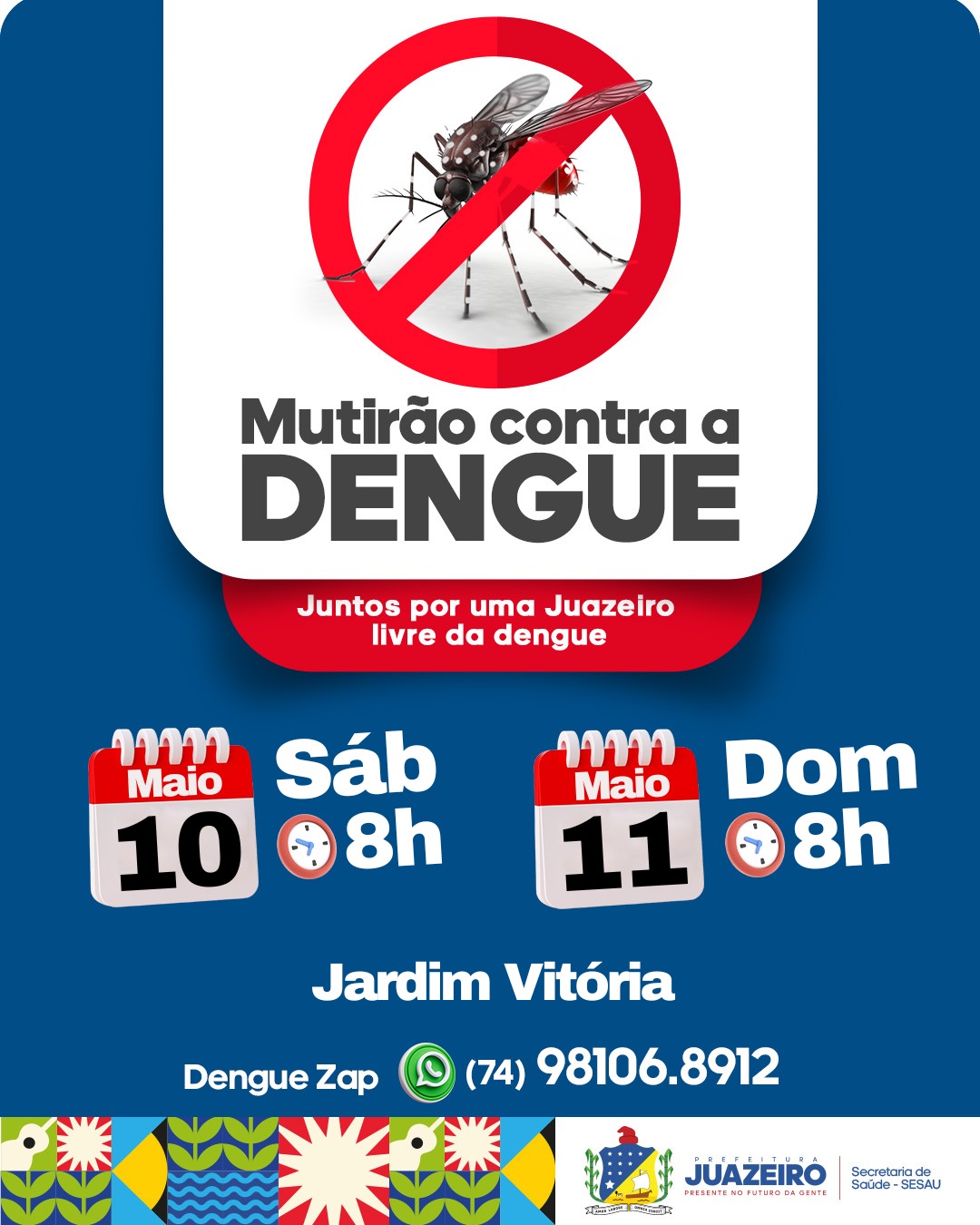 Mutirão de Combate às Arboviroses chega ao Jardim Vitória