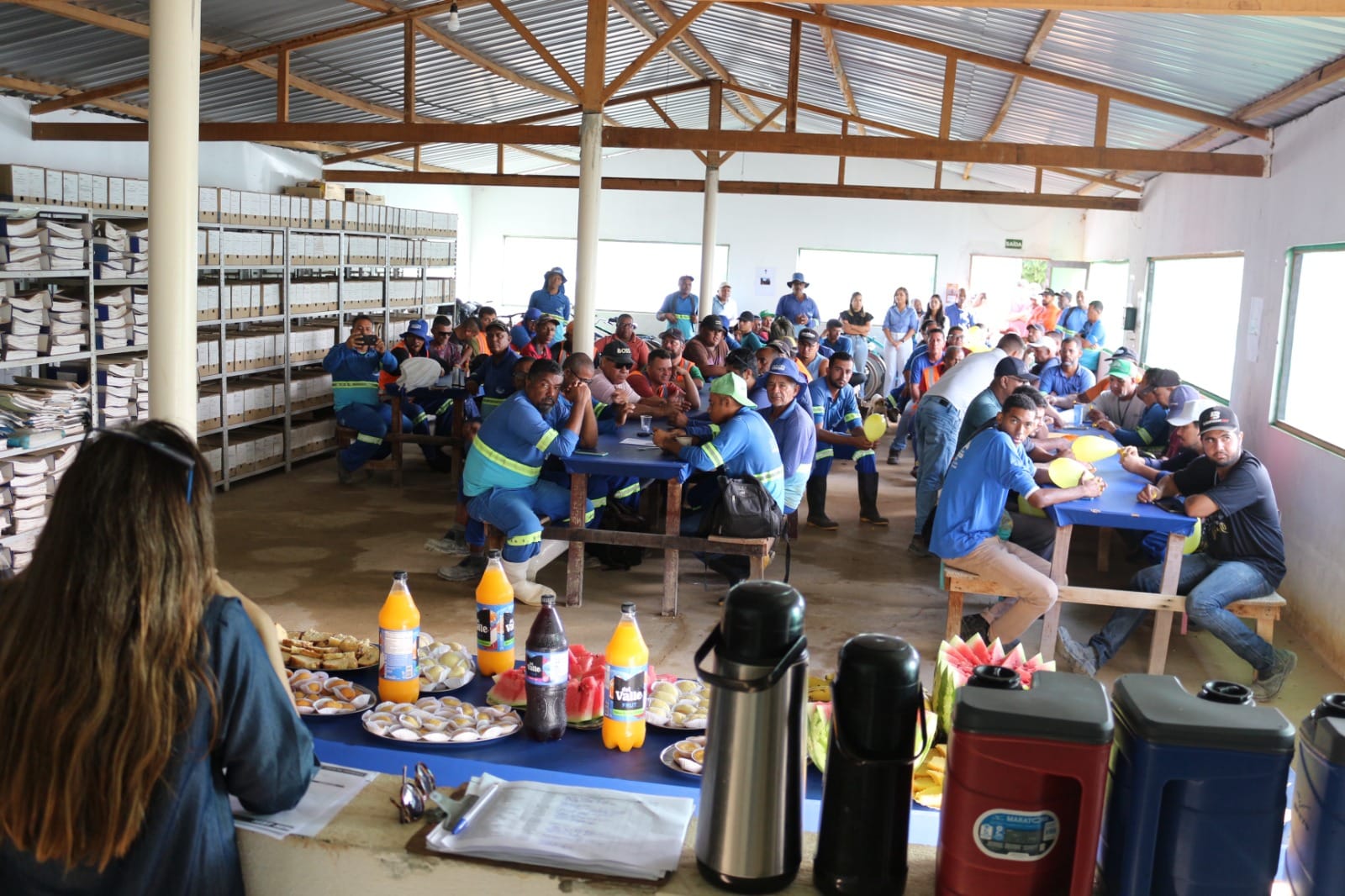 Servidores do SAAE participam de evento sobre o Maio Amarelo