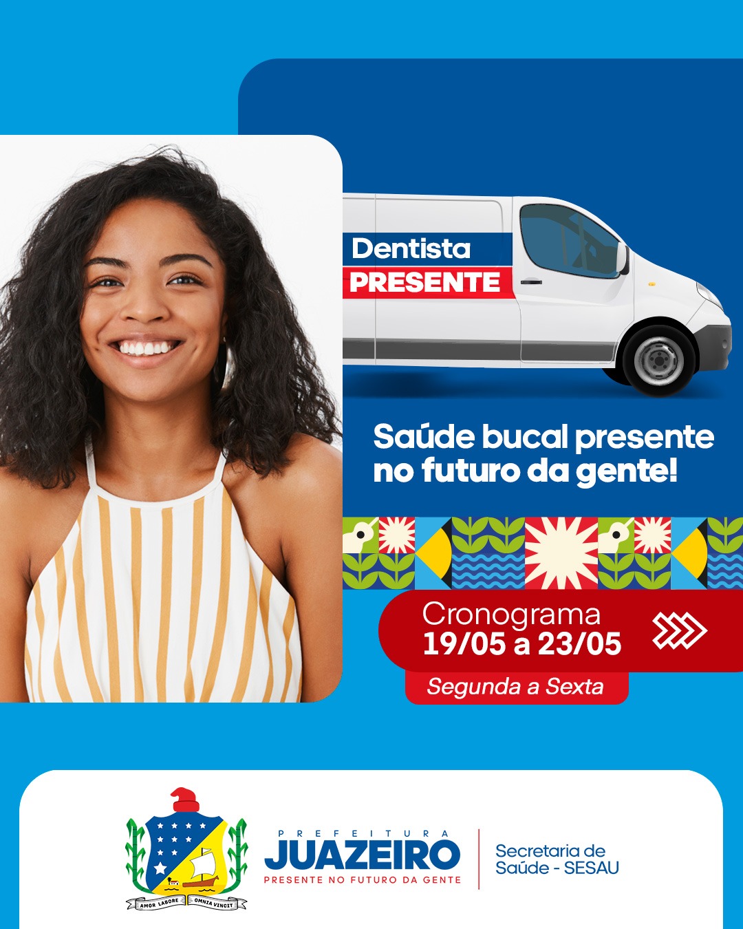 Confira o novo cronograma de atendimento da Unidade Móvel Odontológica de Juazeiro