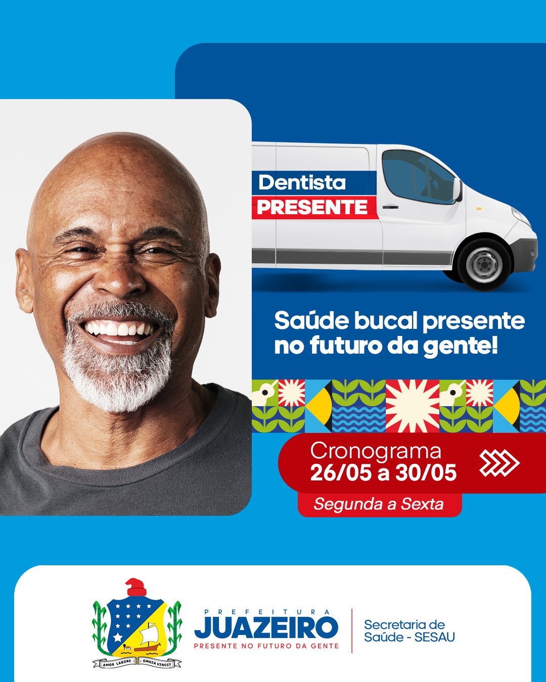 Confira o novo cronograma de atendimento da Unidade Móvel Odontológica de Juazeiro