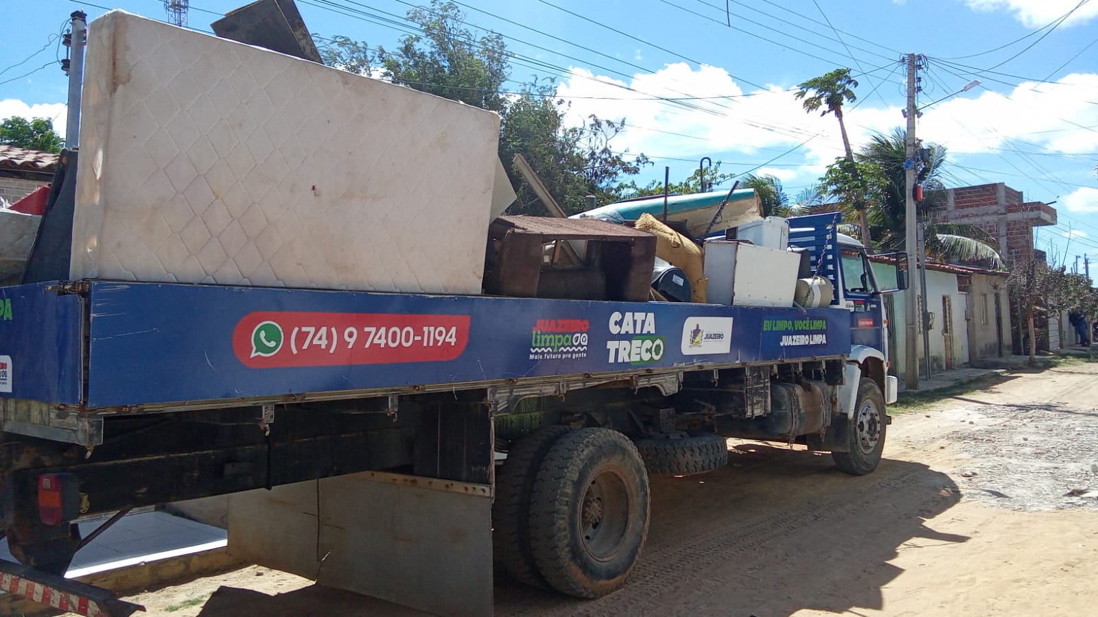 Juazeiro Limpa: Cata-Treco recolhe mais de 400 itens em agosto e atende 52 bairros de Juazeiro