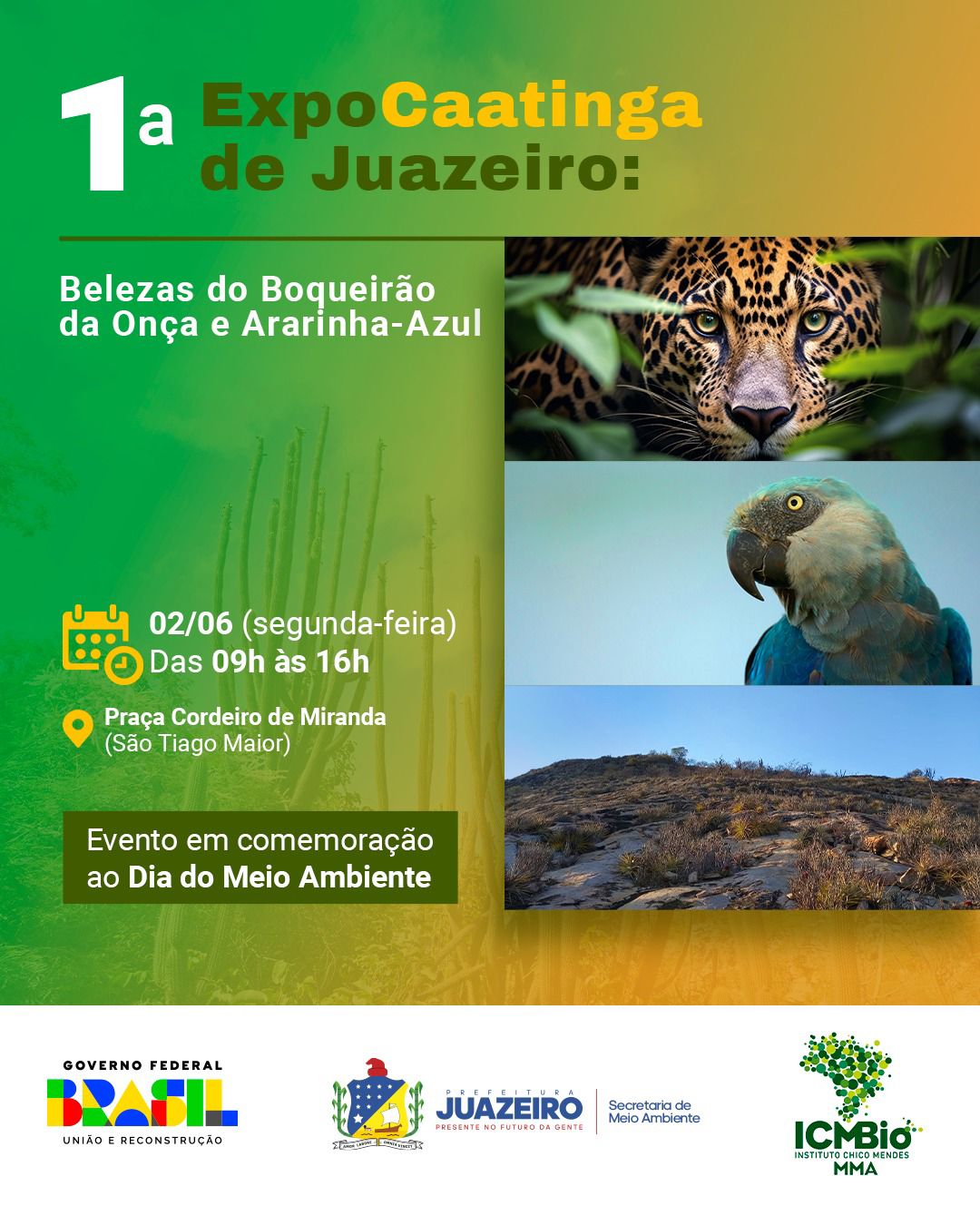 1ª ExpoCaatinga de Juazeiro promete exaltar a biodiversidade do semiárido e faz parte da programação da Semana do Meio Ambiente