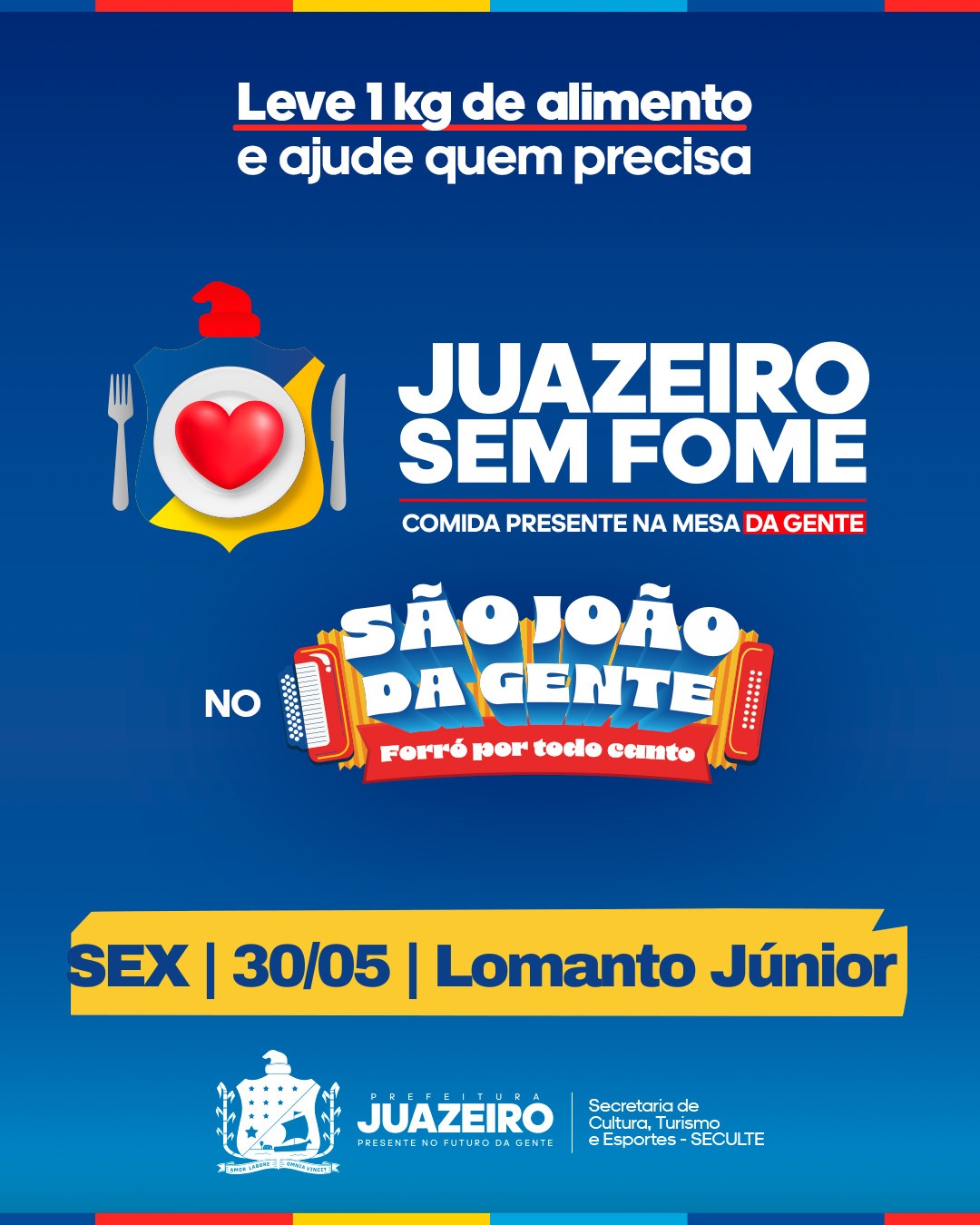 Corrente de solidariedade: Juazeiro Sem Fome mobiliza moradores com a arrecadação de alimentos no São João da Gente