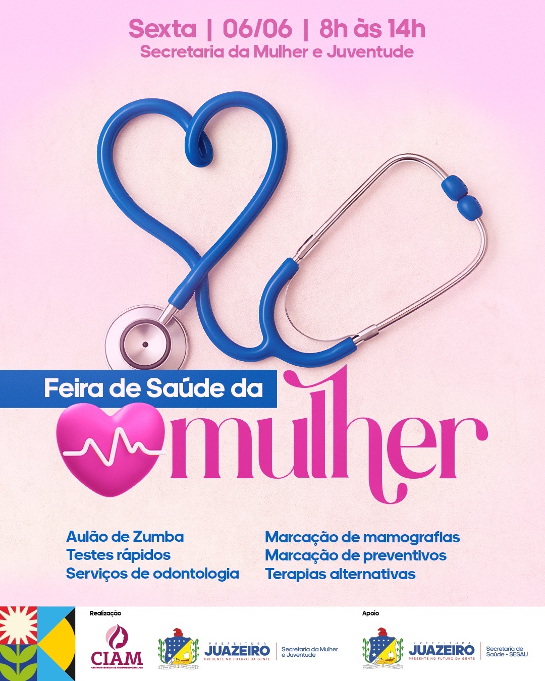 CIAM realiza Feira de Saúde da Mulher com atividades e serviços gratuitos