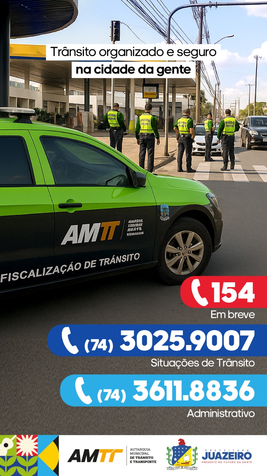 AMTT restabelece linha telefônica para melhor atender a população de Juazeiro.