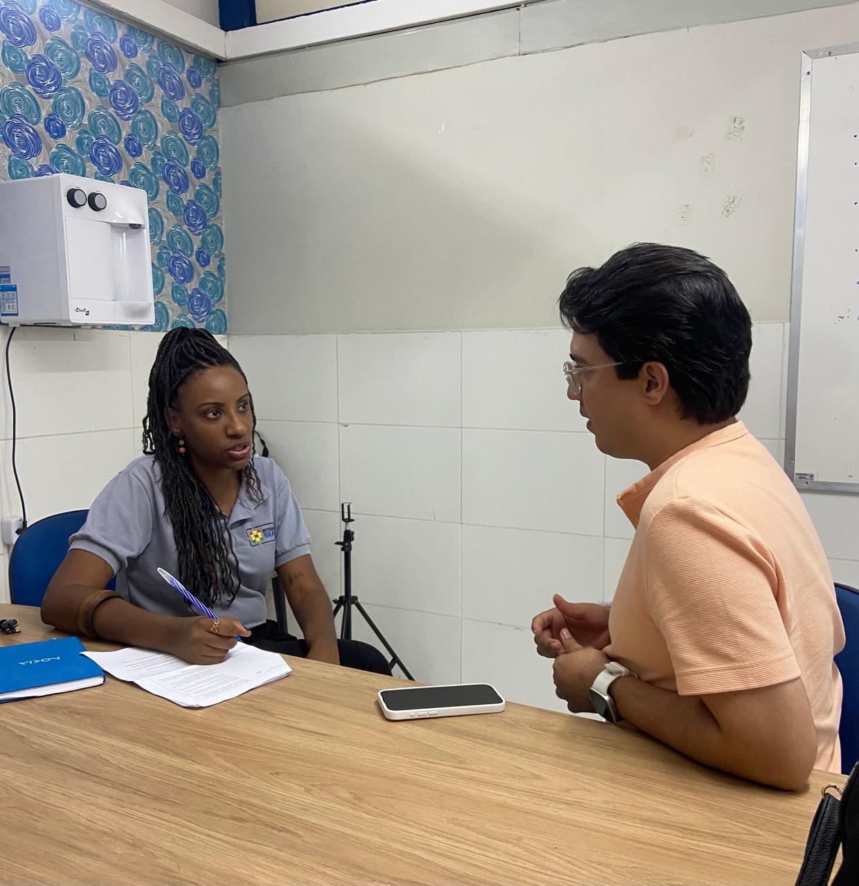 Colégio Caic recebe visita da equipe de acompanhamento do programa Internet Brasil