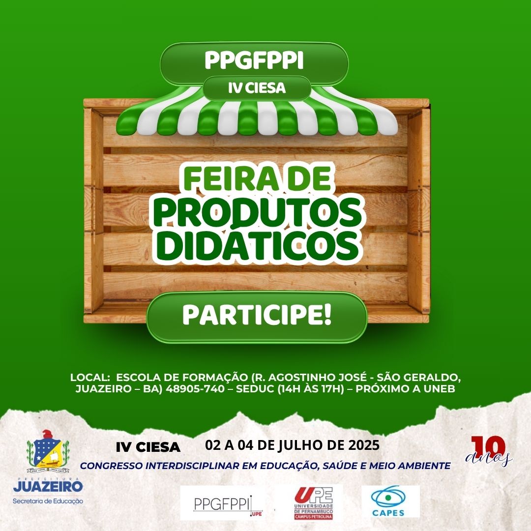 Feira de Produtos Didáticos e novo edital de doutorado fortalecem parceria entre SEDUC Juazeiro e UPE