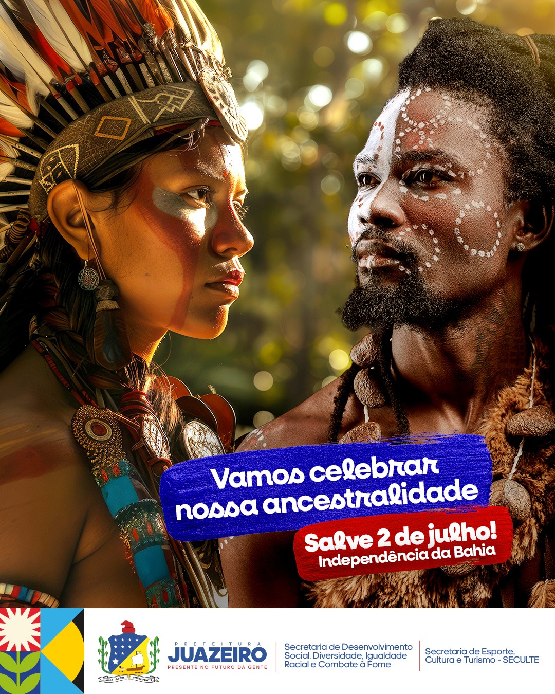 Juazeiro celebra o 2 de Julho com programação especial em homenagem aos povos tradicionais e à ancestralidade baiana
