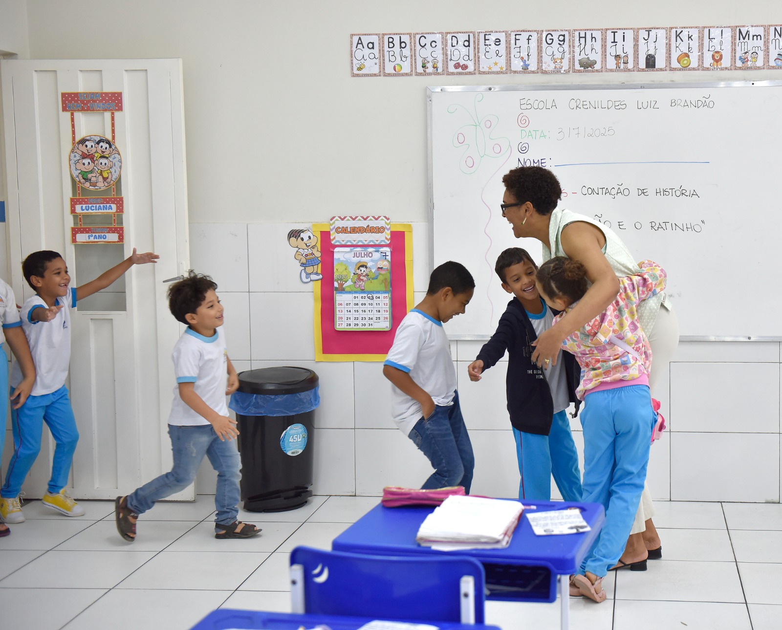 Volta às aulas é marcada por reencontros em escolas da rede municipal de ensino de Juazeiro