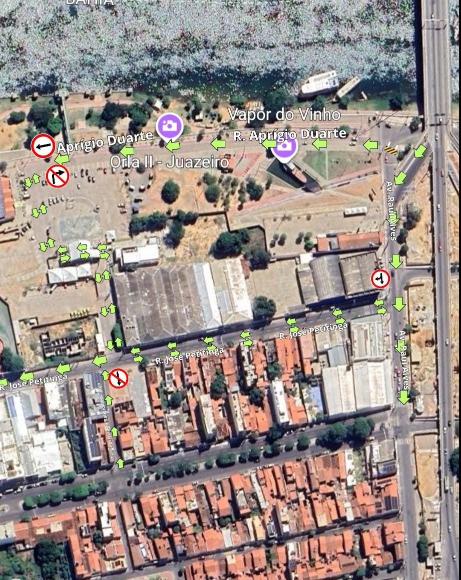 Trecho da Rua José Petitinga em Juazeiro passa a ter sentido duplo, informa AMTT