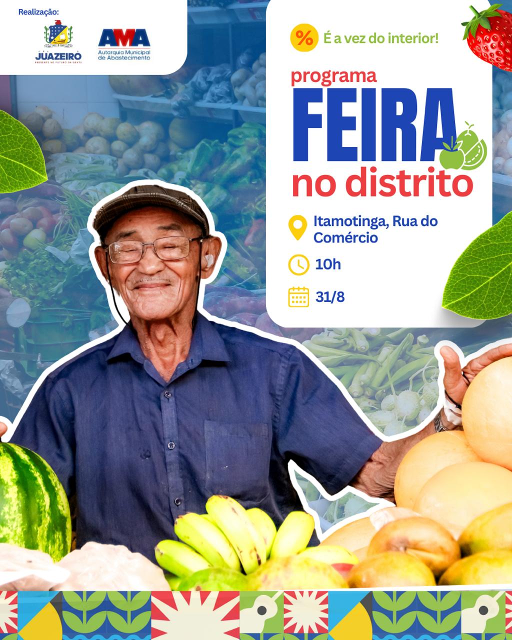 Prefeitura de Juazeiro cria a primeira feira-livre do interior, em Itamotinga; atividades iniciam neste domingo (31)