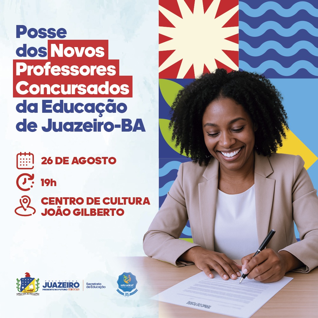 Prefeitura de Juazeiro dará posse a novos professores concursados nesta terça-feira (26)