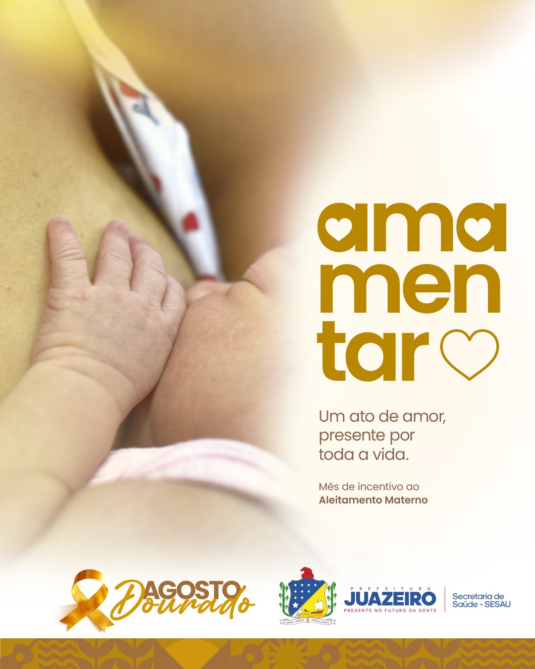 Juazeiro reforça apoio à amamentação durante Semana Mundial do Aleitamento Materno
