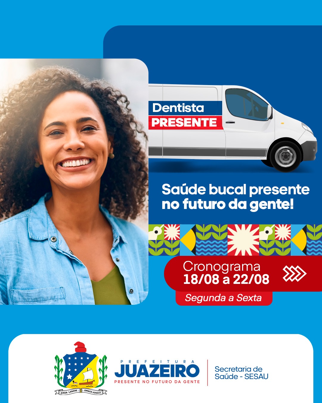 Sesau divulga o novo cronograma de atendimento da Unidade Móvel Odontológica de Juazeiro