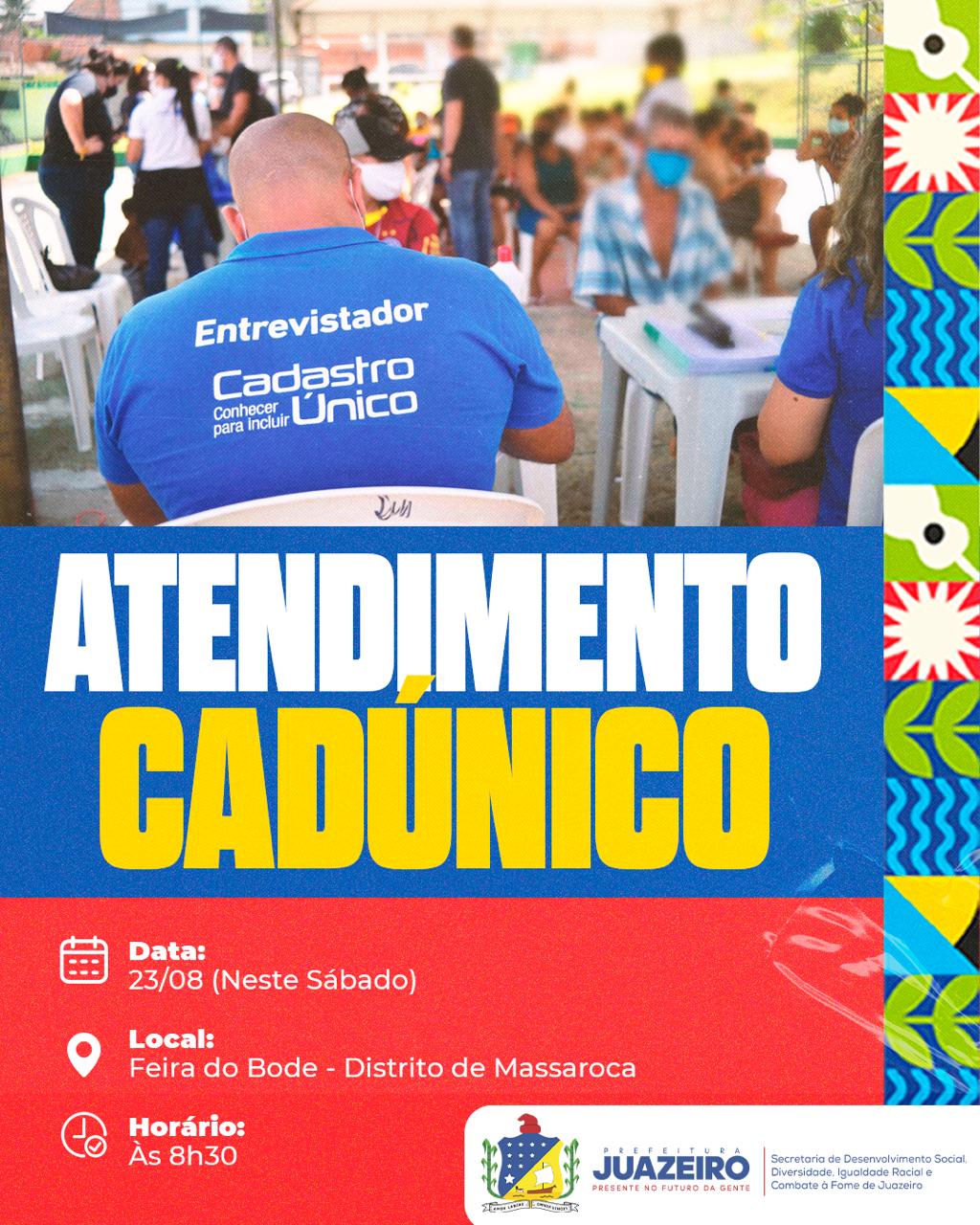 Secretaria de Desenvolvimento Social leva serviços do CadÚnico para a 16ª Feira do Bode no Distrito de Massaroca, em Juazeiro