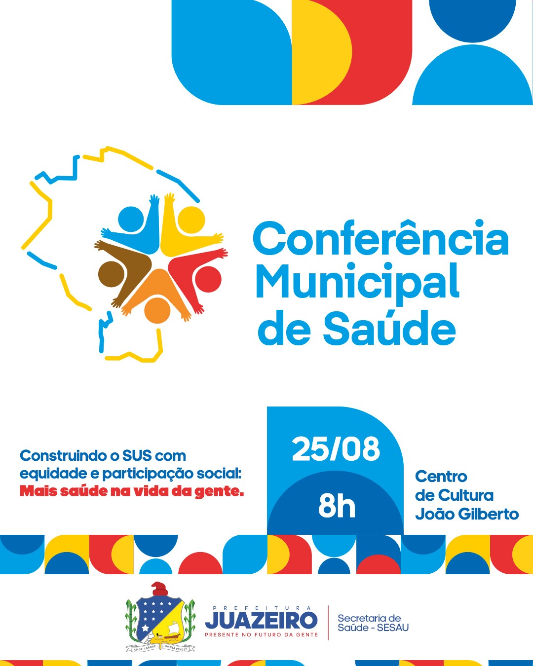 Juazeiro realizará a 11ª Conferência Municipal de Saúde com foco em equidade e participação social nesta segunda-feira (25)