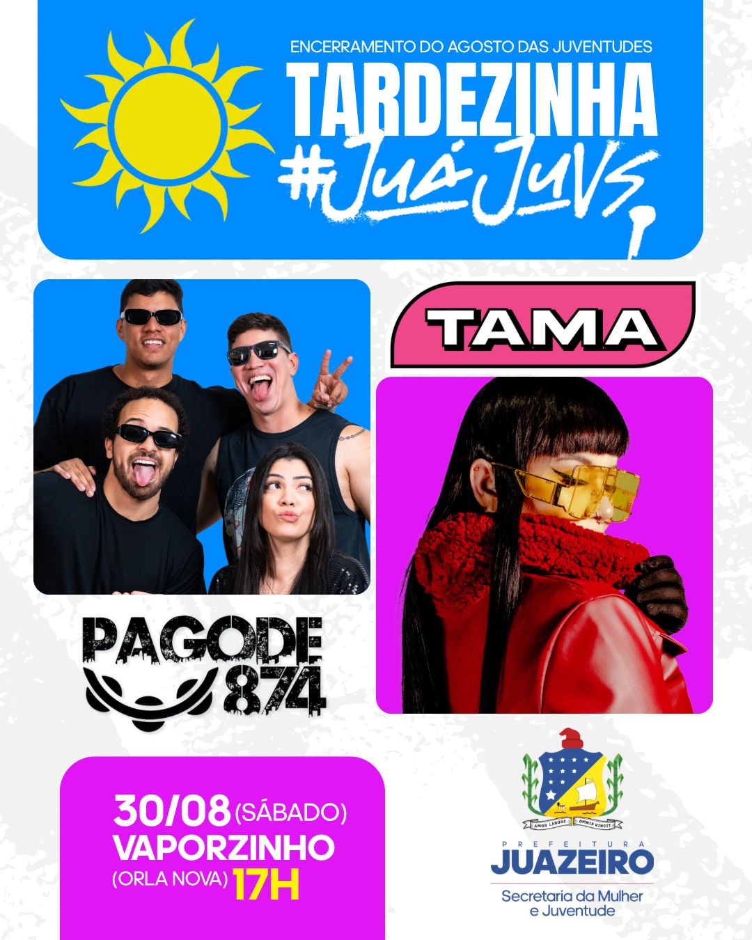 Prefeitura de Juazeiro celebra encerramento do Agosto das Juventudes com programação cultural neste sábado (30)