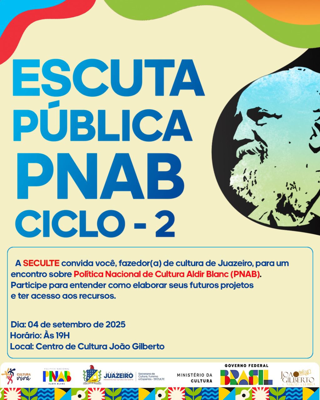 PNAB em Juazeiro: nova consulta pública sobre aplicação de recursos para a Cultura acontece nesta quinta-feira (4)
