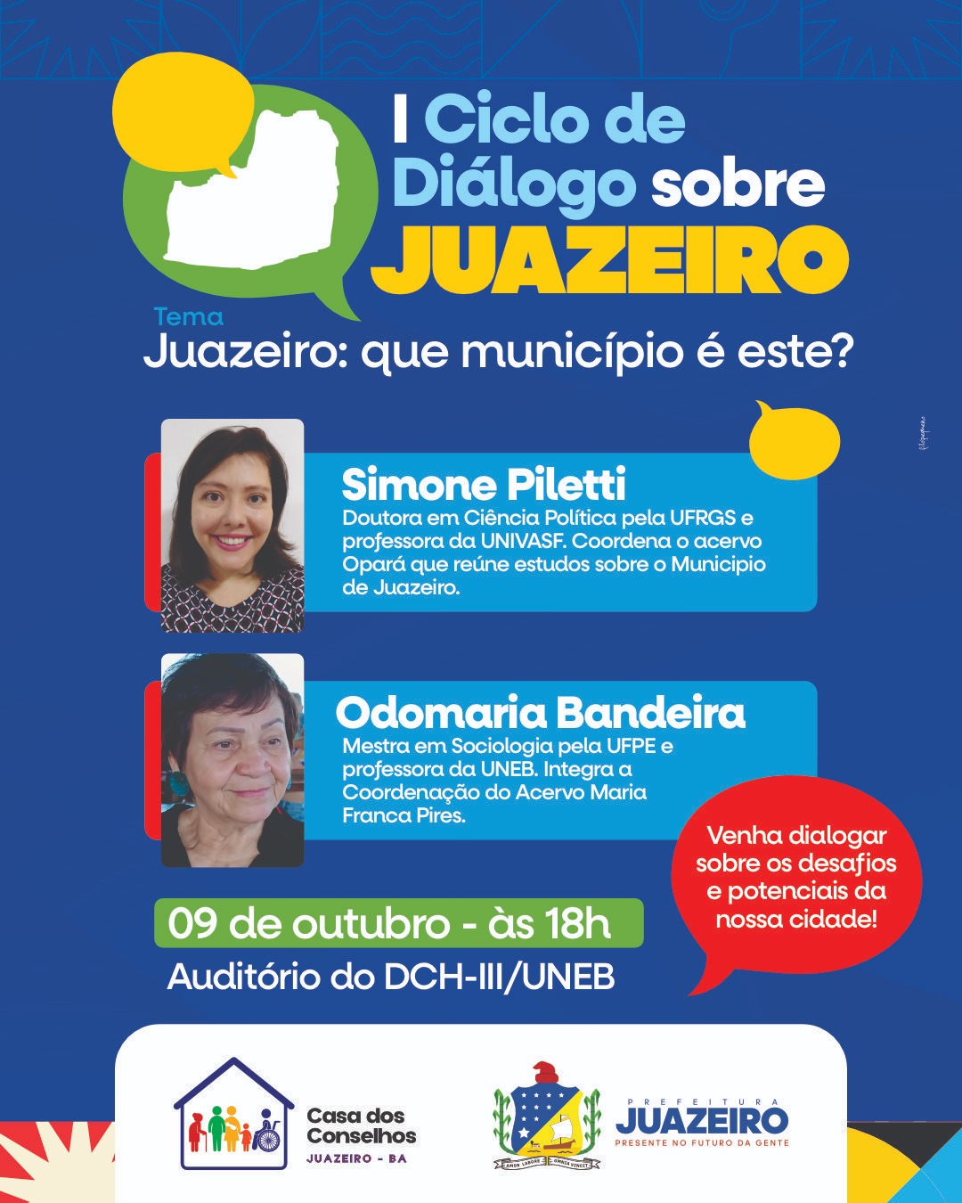 É hoje: Prefeitura de Juazeiro realiza o I Ciclo de Diálogo sobre o município