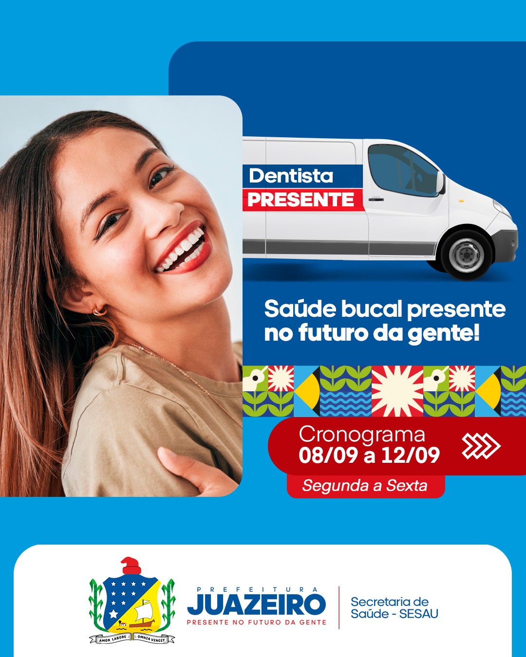 Sesau divulga novo cronograma de atendimento da Unidade Móvel Odontológica de Juazeiro