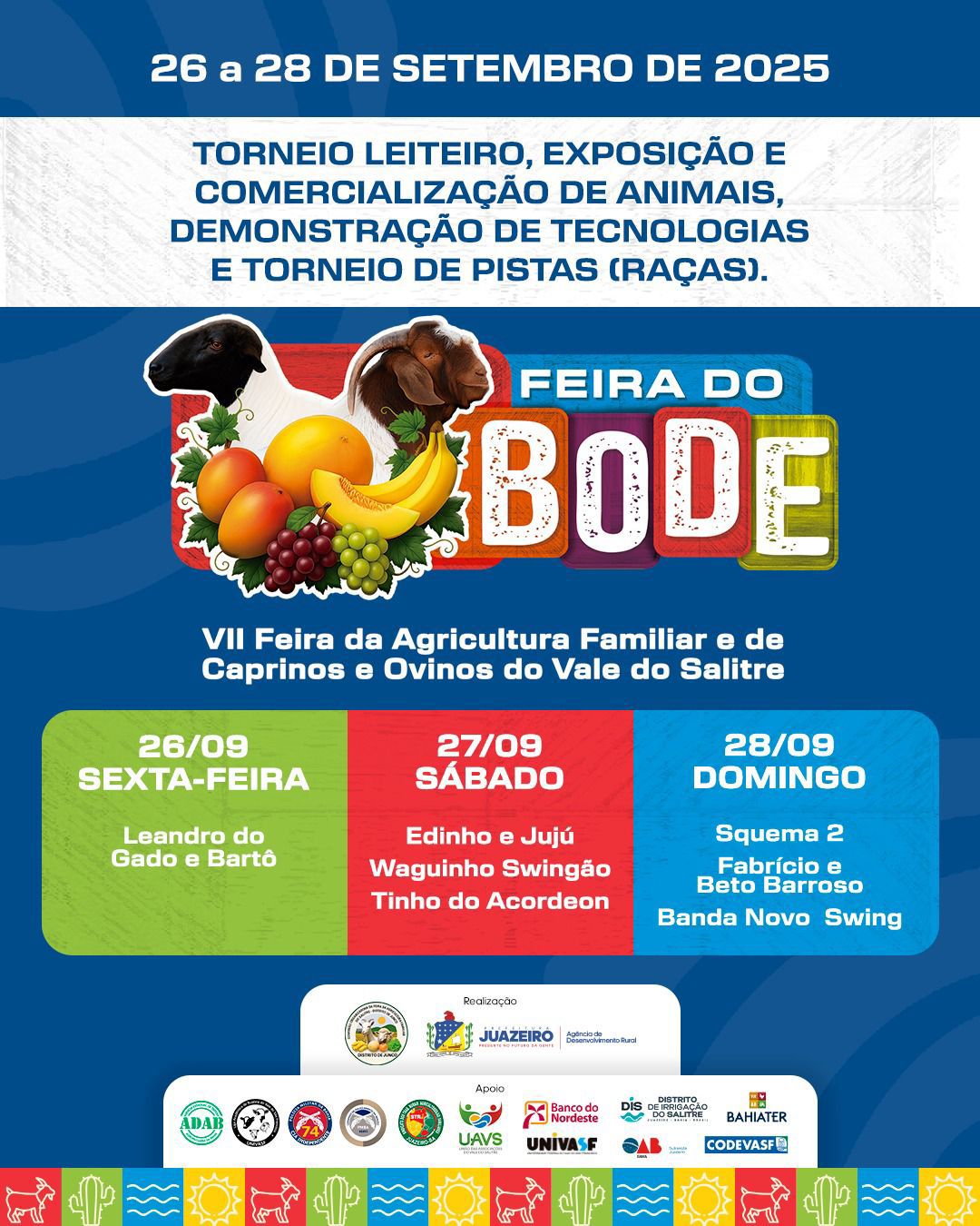 Juazeiro em contagem regressiva para a VII Feira do Bode do Vale do Salitre, no Junco