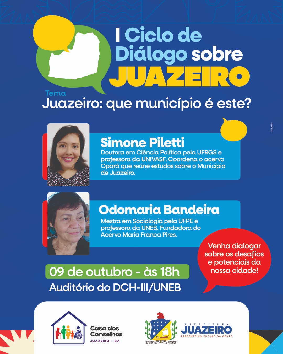 Prefeitura de Juazeiro promove I Ciclo de Diálogo sobre o município com foco em identidade e desafios locais