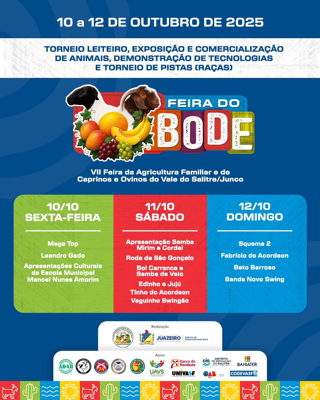 Investimento da Prefeitura garante realização da VII Feira do Bode do Vale do Salitre e impulsiona o desenvolvimento do campo