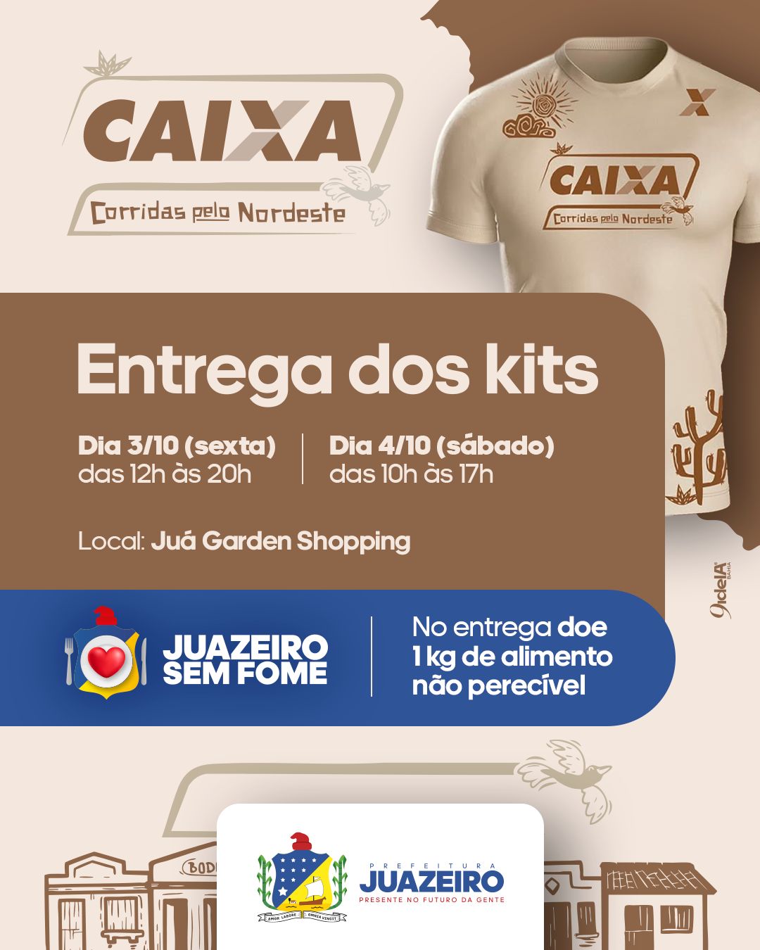 Circuito Caixa – Corridas pelo Nordeste: Juazeiro Sem Fome integra a maior corrida do Vale com ação solidária