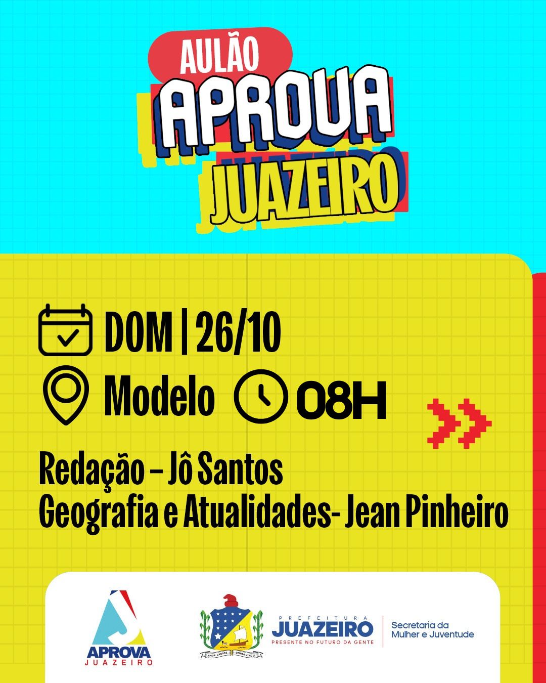 Inscrições para o segundo aulão pré-Enem do Aprova Juazeiro seguem abertas