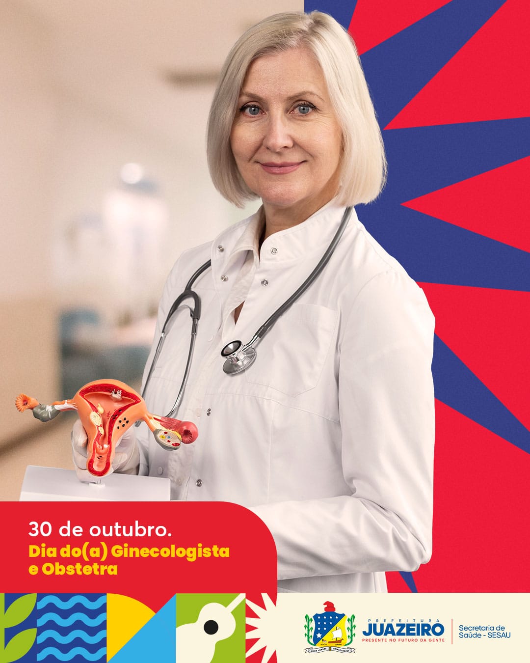 Sesau celebra o Dia do Ginecologista e Obstetra e reconhece a importância desses profissionais na saúde da mulher em Juazeiro
