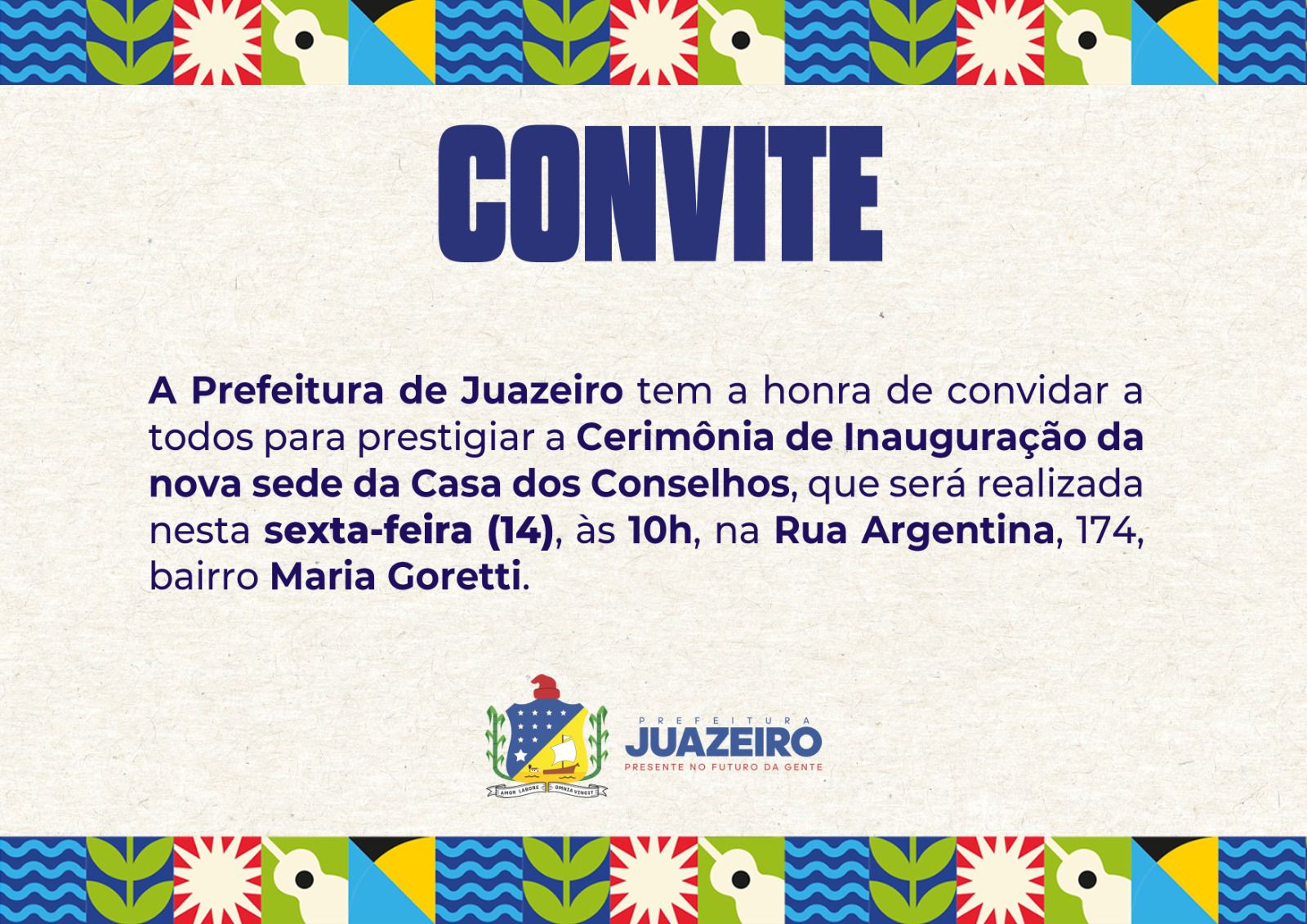 Prefeitura de Juazeiro entrega nova sede da Casa dos Conselhos nesta sexta-feira (14)