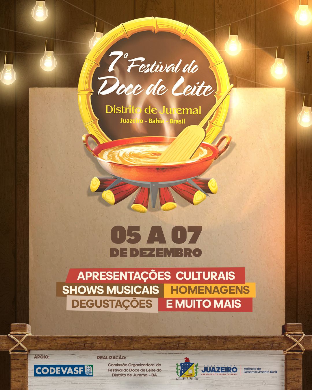 Juremal se prepara para mais uma edição do Festival do Doce de Leite, de 5 a 7 de dezembro