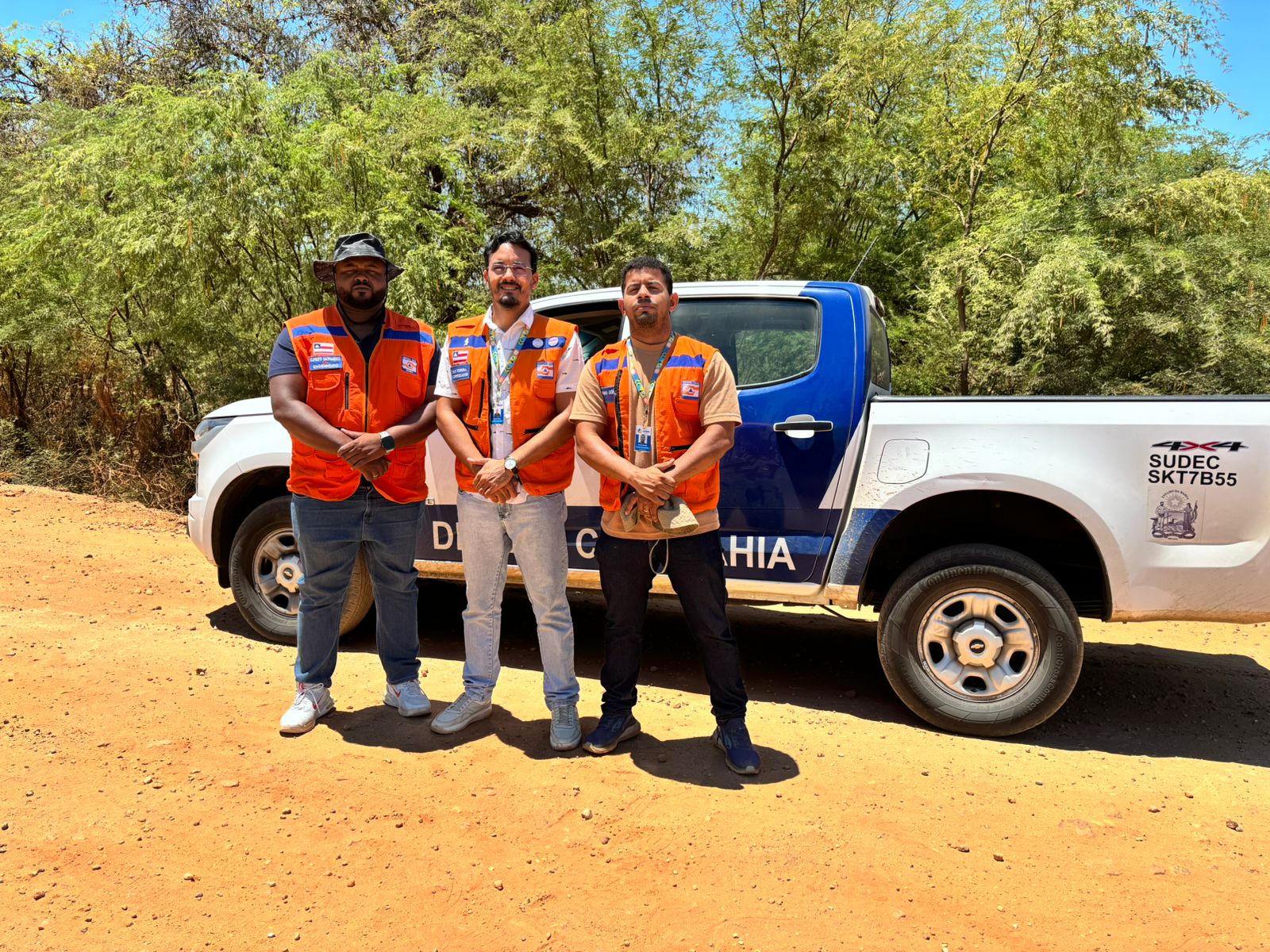 Defesa Civil de Juazeiro recebe Superintendencia de Proteção e Defesa Civil do Estado da Bahia para perícia em áreas atingidas pela estiagem