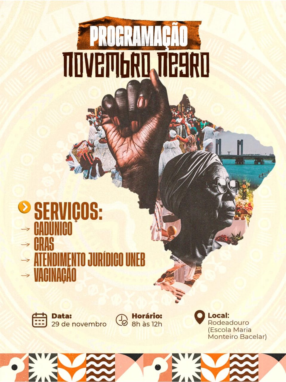 Prefeitura de Juazeiro encerra a programação do Novembro Negro com oferta de serviços para as comunidades e quilombos