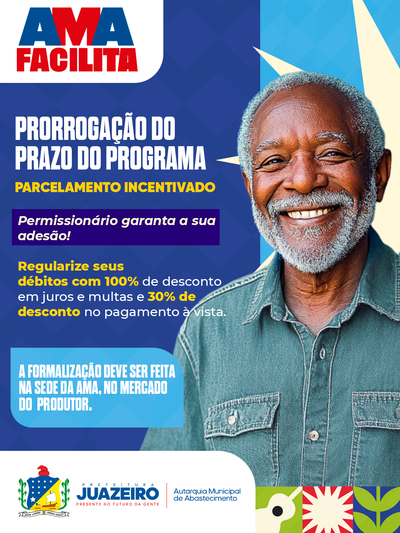 Permissionários têm até 30 de dezembro para regularizar débitos pelo AMA Facilita