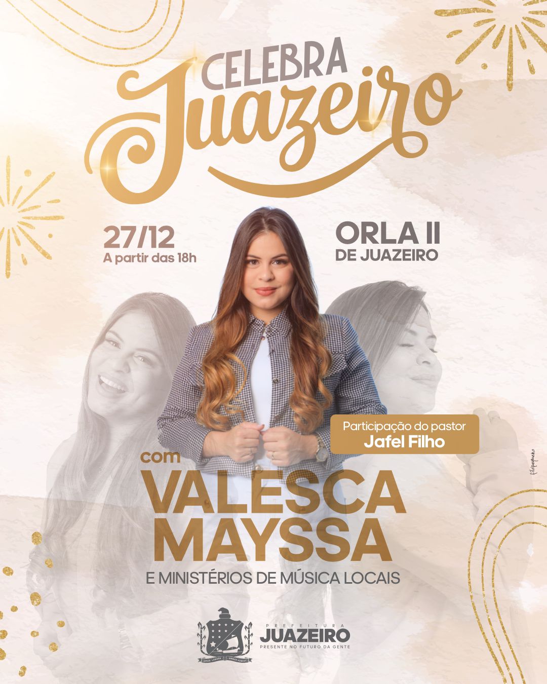 Prefeitura promove Celebra Juazeiro com show de Valesca Mayssa neste sábado (27)