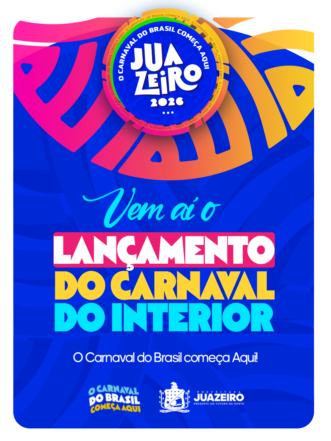 Prefeito de Juazeiro e Governador da Bahia abrem oficialmente o Carnaval de Juazeiro 2026 e anunciam obras estruturantes