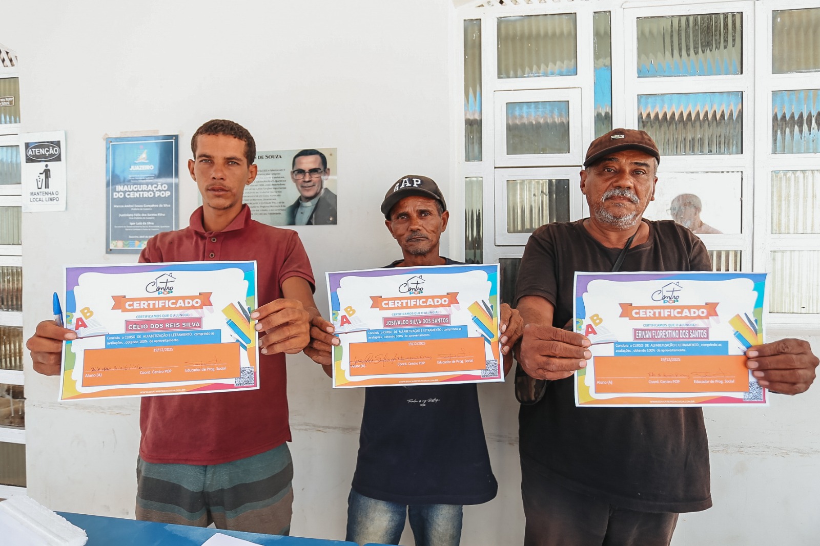 Projeto de alfabetização do Centro POP transforma rotina e amplia perspectivas de usuários em Juazeiro