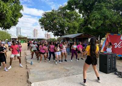 “Quero chegar na avenida metendo dança! ” – Aulão de Fitdance movimenta o domingo na Ilha do Fogo no esquenta do Carnaval de Juazeiro