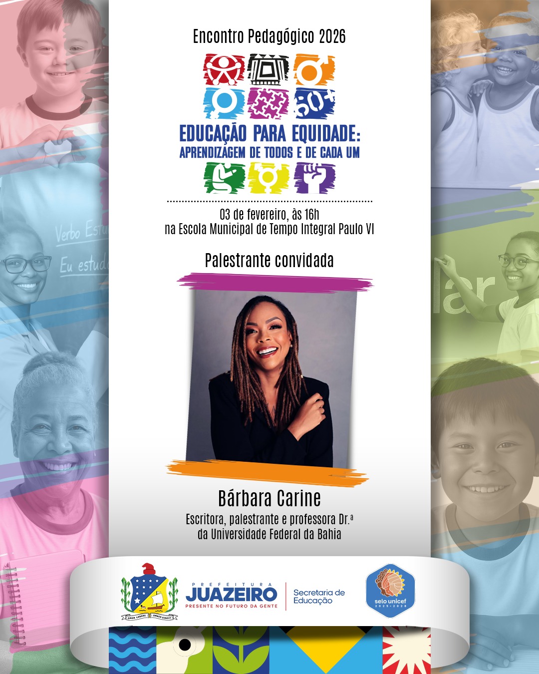 Rede municipal de ensino de Juazeiro recebe Bárbara Carine para evento de abertura do ano letivo nesta terça-feira (03)