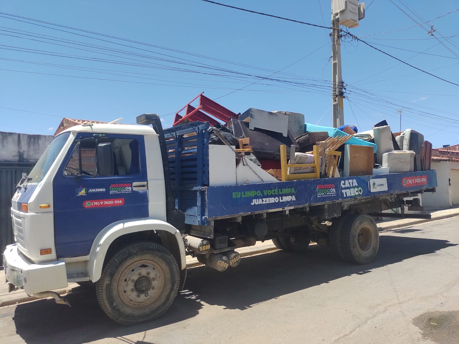 Cata Treco registra 245 solicitações e recolhe 266 materiais em janeiro em Juazeiro; saiba como solicitar o serviço